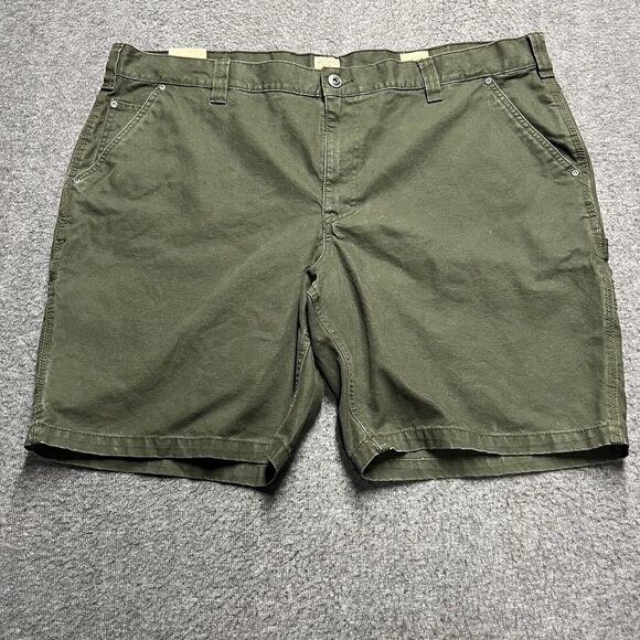 NWT Redhead Utility Carpenter Shorts Men's 46 Army Green Pockets Cotton Workwear - Picture 1 of 9